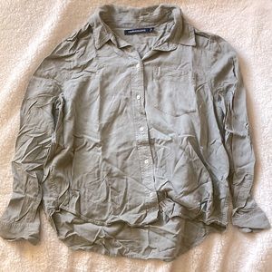 Calvin Klein Jeans womens button down grey